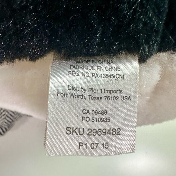 Pier 1 Imports Penguin Plush With Baby In Pouch Scarf Stuffed Animal Toy - Picture 5 of 11